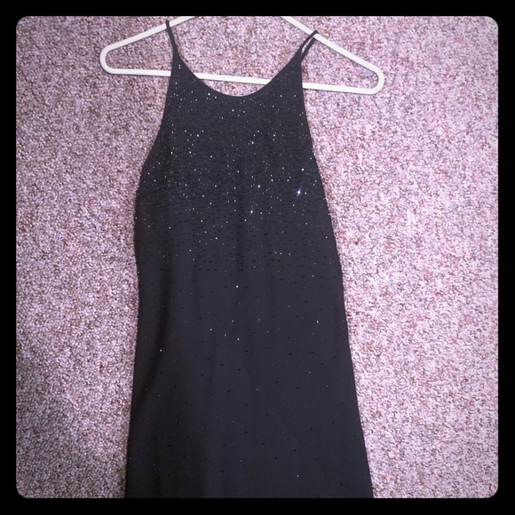 Black Floor Length Formal Gown - Picture 1 of 4